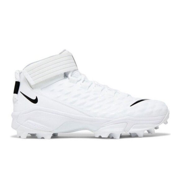 Nike Force Savage Pro 2 Shark Men Size 15 Lineman Football White Rubber Cleats - Picture 1 of 10